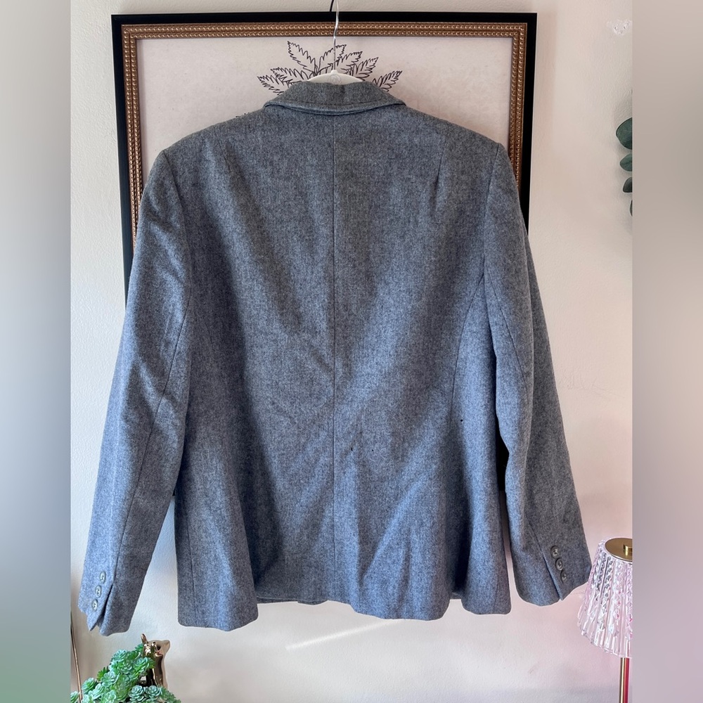 Pendleton Vintage 100% Wool Blazer Jacket Women’s 16 Gray USA Minimalist Classic - Picture 5 of 7